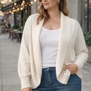 White Cardigan Size XL